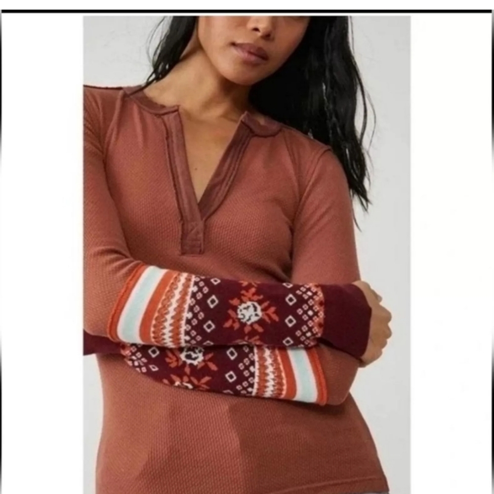 Free people we the free mikah layering cuff thermal autumn's